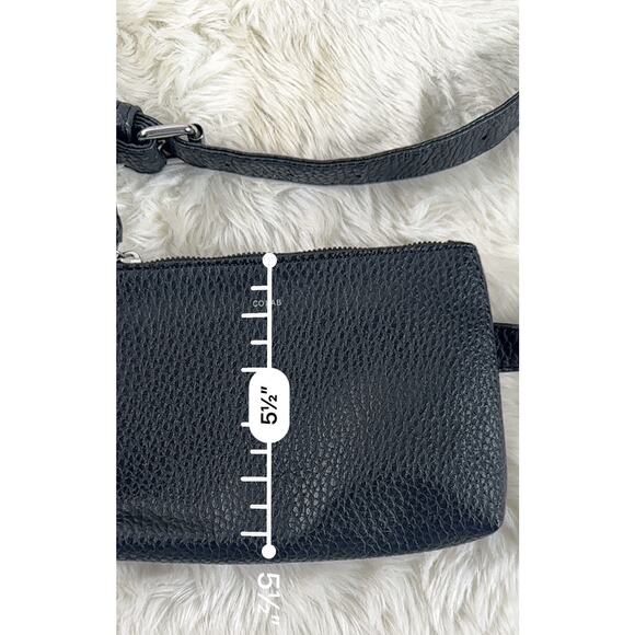 Co-lab by‎ Christopher Kon Belt Bag Black Vegan Leather NEW - Picture 9 of 10